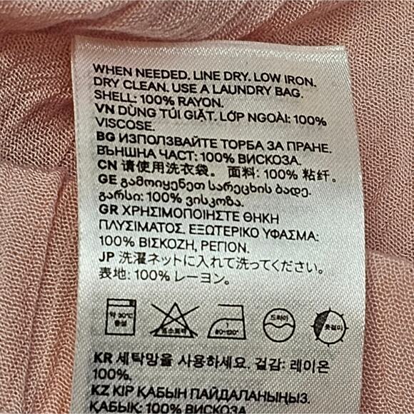 H&M Divided Light Pink Tassel Trim Shorts US 10 - Picture 5 of 7